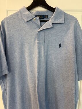 Polo by Ralph Lauren Men’s Light Blue Classic Cotton Polo XL